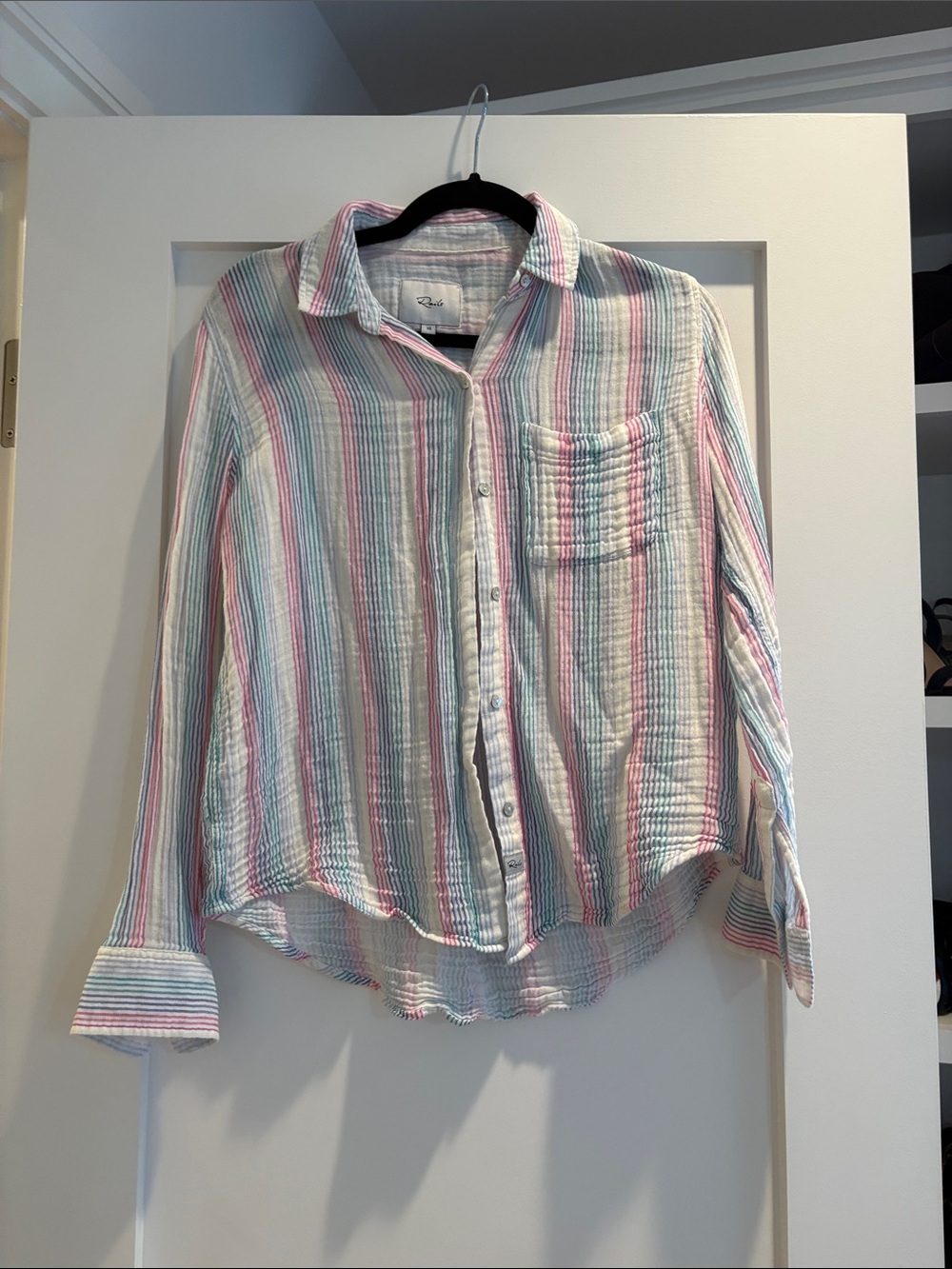 Rails Women's Pastel Multi-Striped Button-Down Shirt